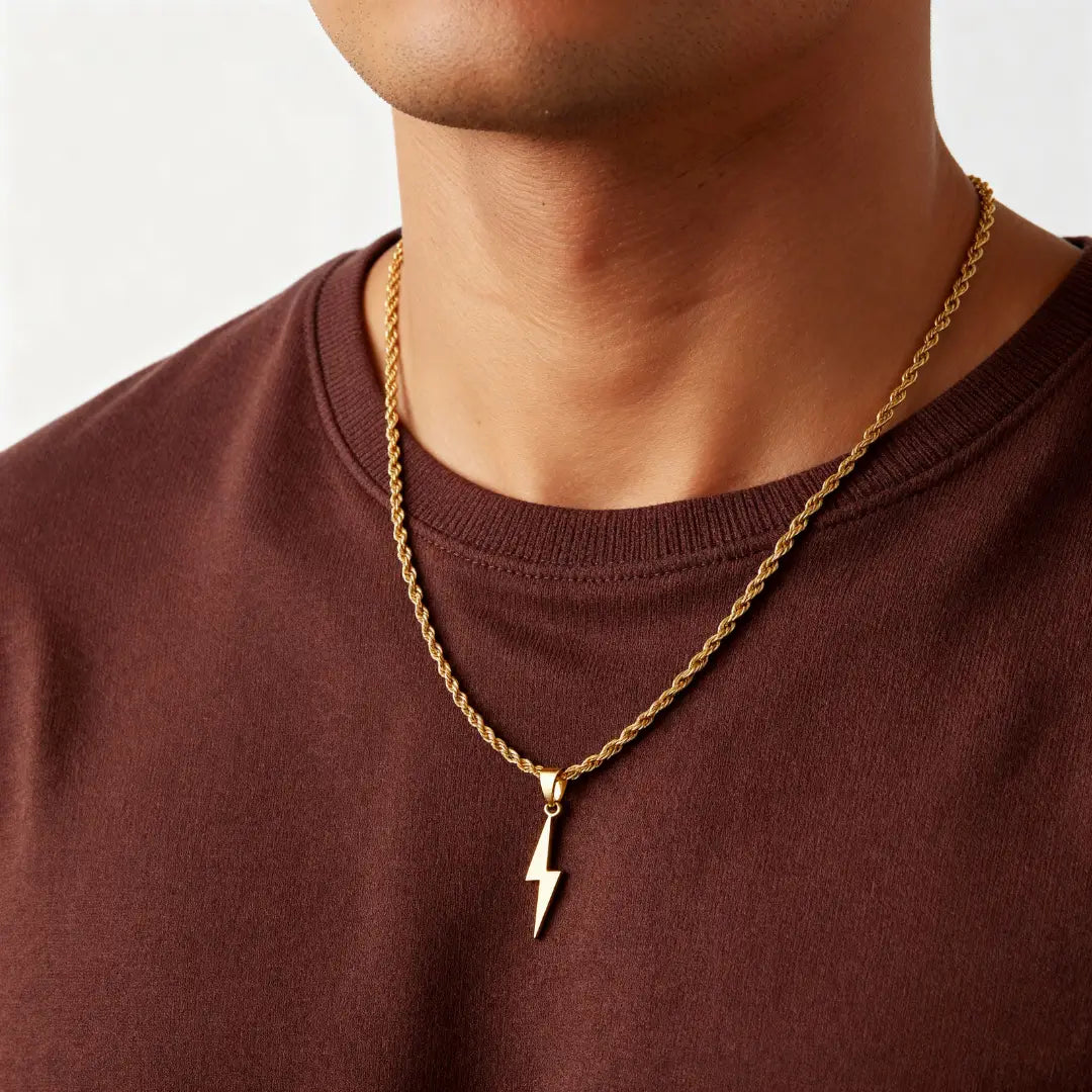 BOLT PENDANT (ROPE CHAIN)